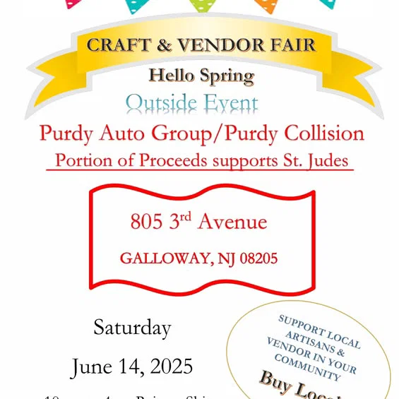 One more week till the Craft & Vendor fair! 
Please share
