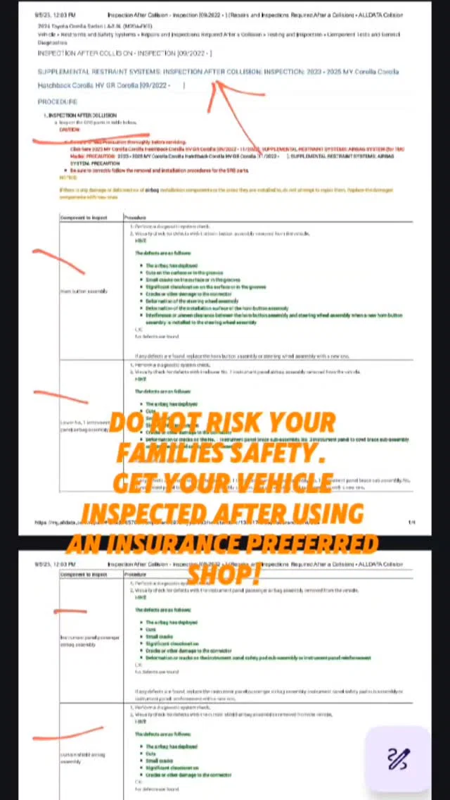 Come see us at no cost to you, and have your vehicle checked